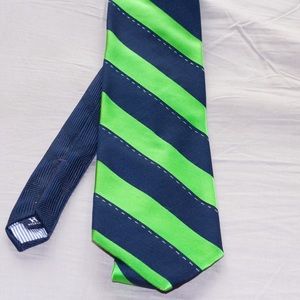 Green & Blue Striped Tommy Hilfiger Tie